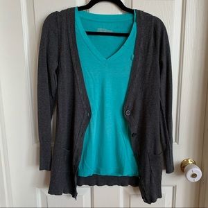 Extra long cardigan sweater